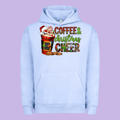 Coffee And Christmas Cheer Urban Hoodie Designed By Nancycooperartshop