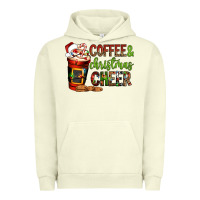 Pigment Pistachio Coffee and Christmas cheer Urban Hoodie - NancyCooperArtShop