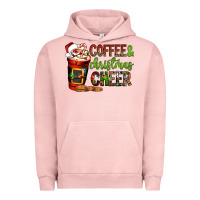 Pigment Salmon Coffee and Christmas cheer Urban Hoodie - NancyCooperArtShop