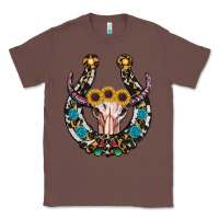 Chestnut western horseshoe skull Classic Tee - RanaPortraitStore