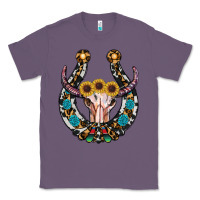 Lavender western horseshoe skull Classic Tee - RanaPortraitStore