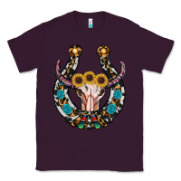 Plum western horseshoe skull Classic Tee - RanaPortraitStore
