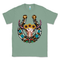 Sage western horseshoe skull Classic Tee - RanaPortraitStore