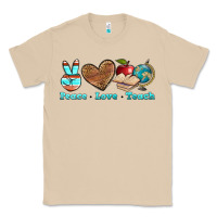 Mushroom peace love teach Classic Tee - BundleAndBundleShop
