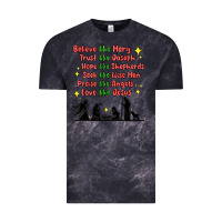 Cloud Black jesus and family belive like mary Vintage Tee - MaliasSmallBusiness