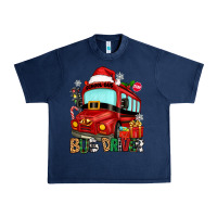 Navy christmas bus driver Urban Heavy Tee - Zillion Design Studio