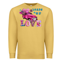 Antique Gold loads of love wıth truck Premium Sweatshirt - AdoDesignShop