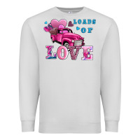 Dove Grey loads of love wıth truck Premium Sweatshirt - AdoDesignShop
