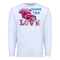 White loads of love wıth truck Premium Sweatshirt - AdoDesignShop