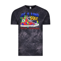 Cloud Black be a kind sole autism awareness Vintage Tee - MaliasSmallBusiness