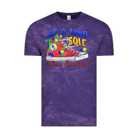 Cloud Purple be a kind sole autism awareness Vintage Tee - MaliasSmallBusiness