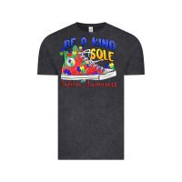 Vintage Black be a kind sole autism awareness Vintage Tee - MaliasSmallBusiness
