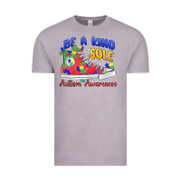 Vintage Zinc be a kind sole autism awareness Vintage Tee - MaliasSmallBusiness