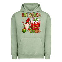 Pigment Oil Green christmas gnome hot cocoa Urban Hoodie - MaliasSmallBusiness