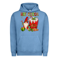 Pigment Pebble Blue christmas gnome hot cocoa Urban Hoodie - MaliasSmallBusiness