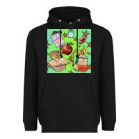 Black school seamless pattern Heavyweight Hoodie - BundleAndBundleShop