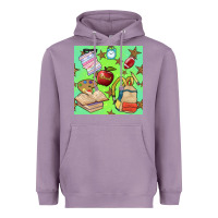 Lavender school seamless pattern Heavyweight Hoodie - BundleAndBundleShop