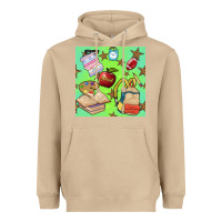 Mushroom school seamless pattern Heavyweight Hoodie - BundleAndBundleShop