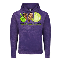 Cloud Purple peace love tennis Vintage Hoodie - AdoDesignShop