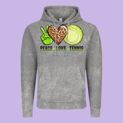 Peace Love Tennis Vintage Hoodie Designed By Adodesignshop