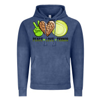 Vintage Denim peace love tennis Vintage Hoodie - AdoDesignShop