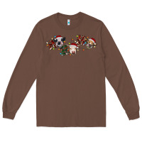 Chestnut hohoho christmas cows Long Sleeve Tee - RanaPortraitStore