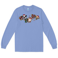 Colony Blue hohoho christmas cows Long Sleeve Tee - RanaPortraitStore