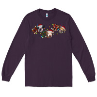 Plum hohoho christmas cows Long Sleeve Tee - RanaPortraitStore