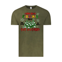 Vintage Olive farm fresh christmas trees Vintage Tee - MaliasSmallBusiness