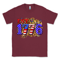 Burgundy est. 1776 4th of july Classic Tee - Zillion Design Studio
