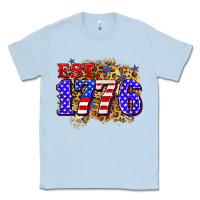 Dusty Blue est. 1776 4th of july Classic Tee - Zillion Design Studio