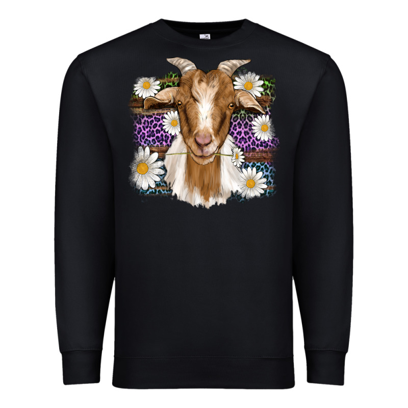 Easter Goat Daisys Leopard Wooden Premium Sweatshirt by Artiststas | Teevron