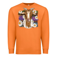 Carrot easter goat daisys leopard wooden Premium Sweatshirt - Artiststas