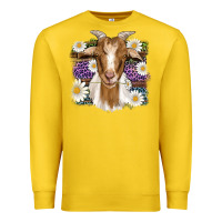 Lemon easter goat daisys leopard wooden Premium Sweatshirt - Artiststas