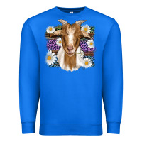 True Royal easter goat daisys leopard wooden Premium Sweatshirt - Artiststas