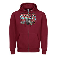 Burgundy Race Mom Zipper Hoodie - RacoonDesign