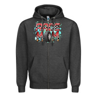 Charcoal Heather Race Mom Zipper Hoodie - RacoonDesign