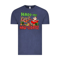 Vintage Denim happ yee haw lidays Vintage Tee - MaliasSmallBusiness