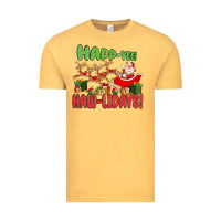 Vintage Mustard happ yee haw lidays Vintage Tee - MaliasSmallBusiness