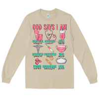 Mushroom god says i am Long Sleeve Tee - texasbilliewilder