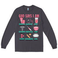 Smoke god says i am Long Sleeve Tee - texasbilliewilder