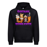Black Nightmare Before Coffee Cups Urban Hoodie - MaliasSmallBusiness