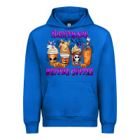 Cobalt Nightmare Before Coffee Cups Urban Hoodie - MaliasSmallBusiness