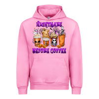 Fuchsia Pink Nightmare Before Coffee Cups Urban Hoodie - MaliasSmallBusiness