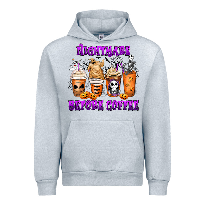 Nightmare Before Coffee Cups Urban Hoodie by MaliasSmallBusiness | Teevron