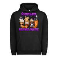 Pigment Black Nightmare Before Coffee Cups Urban Hoodie - MaliasSmallBusiness
