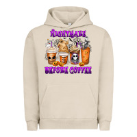 Pigment French Oak Nightmare Before Coffee Cups Urban Hoodie - MaliasSmallBusiness
