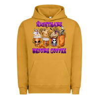 Pigment Peanut Butter Nightmare Before Coffee Cups Urban Hoodie - MaliasSmallBusiness
