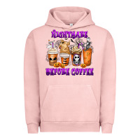 Pigment Salmon Nightmare Before Coffee Cups Urban Hoodie - MaliasSmallBusiness