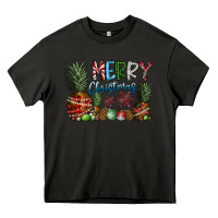 Asphalt Merry Christmas Heavy Core Tee - CowhideDigitalArt